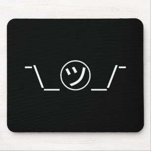Tapis De Souris Tsu Kana Shrug Emoticon -\_ ㋡_/+Japonais Kaomoji