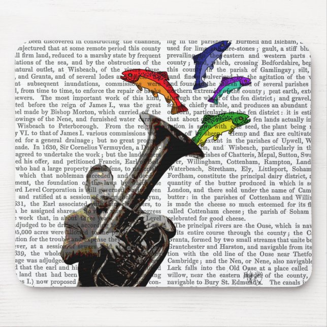 Tapis De Souris Tuba Et Poisson (Devant)