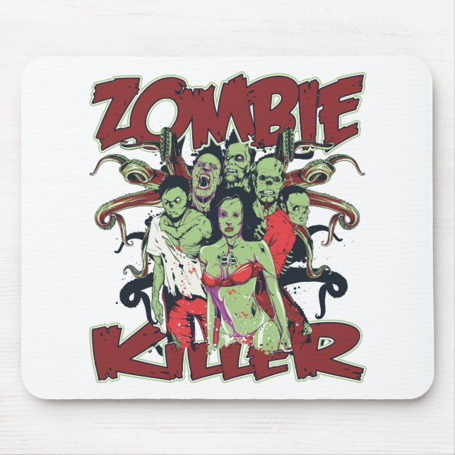 Tapis De Souris Tueur de zombi (Devant)