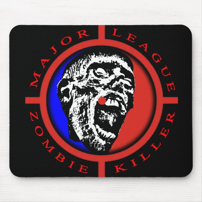 Tapis De Souris Tueur Mousepad de zombi de ligue (Devant)
