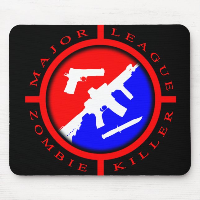 Tapis De Souris Tueur Mousepad de zombi de ligue (Devant)