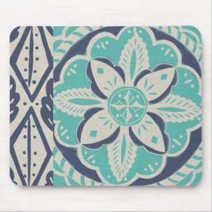 Tapis De Souris Tuile bleue Batik IV