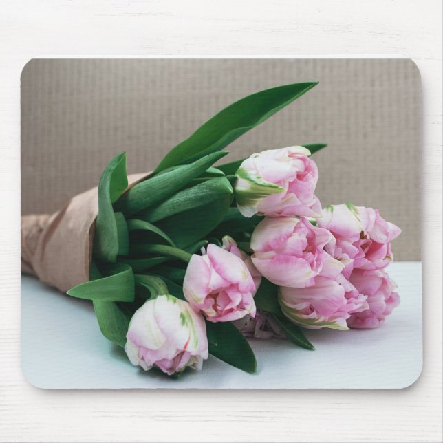 Tapis De Souris Tulipes roses (Devant)