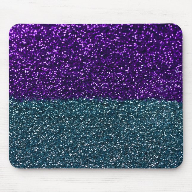 Tapis De Souris Turquoise et étincelles pourpres de parties (Devant)