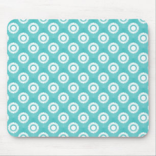 Tapis De Souris Turquoise Funky Flower Mousepad