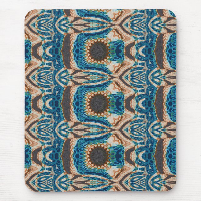 Tapis De Souris Turquoise Gold Sun Southwestern Art (Devant)