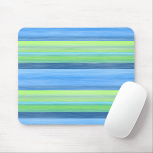 Tapis De Souris Turquoise Lime Vert Motif d'aquarelle