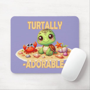 Tapis De Souris Turtally Adorable fun pun Cute baby Turtle dessin