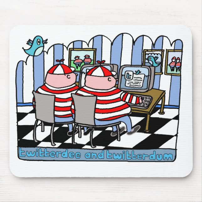 Tapis De Souris Twitterdee et twitterdum (Devant)