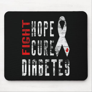 Tapis De Souris Type 1 Sensibilisation au diabète - Cure Diabète