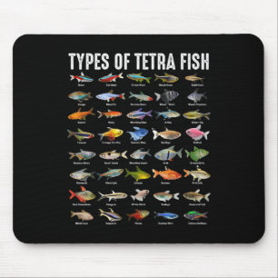 Tapis De Souris Types de poissons Tetra - Espèces de poissons d'aq