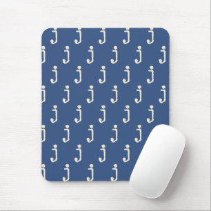 Tapis De Souris Typographie de machine à écrire à lettre de monogr