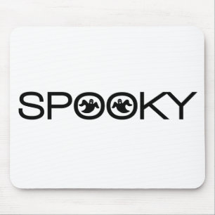 Tapis De Souris Typographie éffrayante Halloween Mousepad