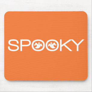 Tapis De Souris Typographie éffrayante Halloween Mousepad