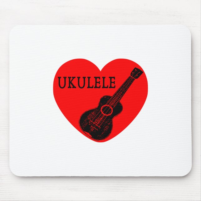 Tapis De Souris Ukulele Love (Devant)
