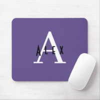 Ultra Violet violet moderne Monogramme mignon fill