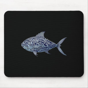 Tapis De Souris Ulua Fishing Native Hawaiian - Hawaiian Tribyl 1