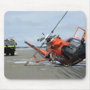 Tapis De Souris Un accident d'hélicoptère de dauphin de la garde