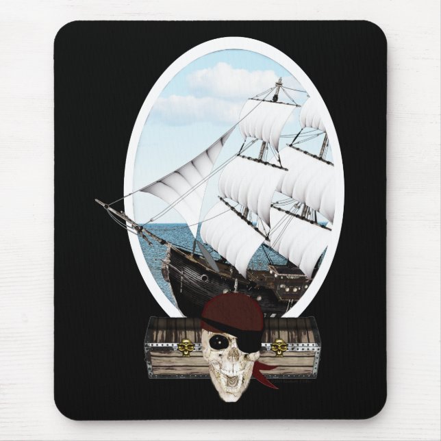Tapis De Souris Un bateau pirate (Devant)