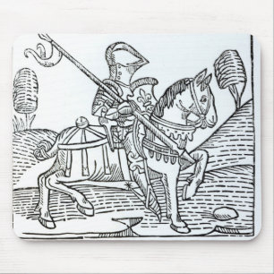 Tapis De Souris Un chevalier, jeu de Caxton du 'des échecs