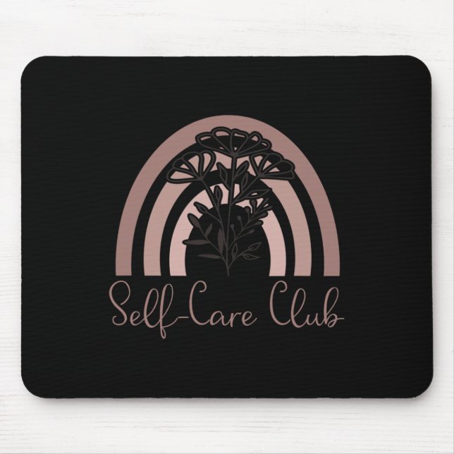 Tapis De Souris Un Club D'Autosoins Dit : Sensibilisation À La San (Devant)