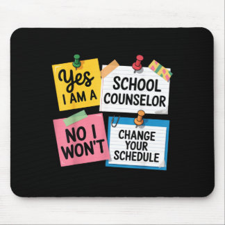 Tapis De Souris Un conseiller scolaire drôle d'emploi du temps de