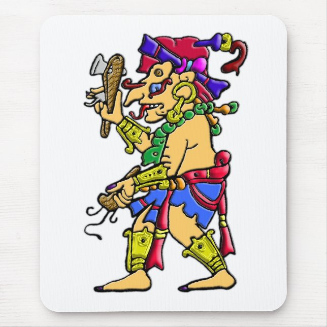 Tapis De Souris Un dieu maya de pluie de Chac (Devant)