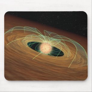 Tapis De Souris Un disque de planète-formation poussiéreux en