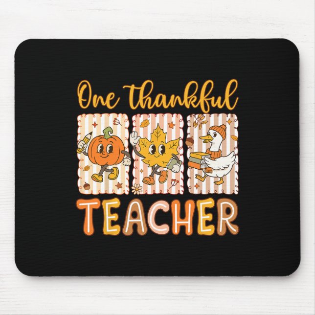 Tapis De Souris Un enseignant reconnaissant Thanksgiving Préparato (Devant)