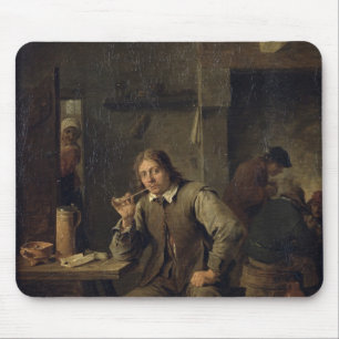 Tapis De Souris Un fumeur se penchant sur un Tableau, 1643