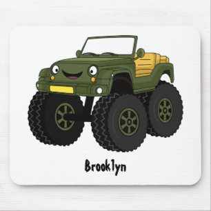 Tapis De Souris Un Green Monster truck