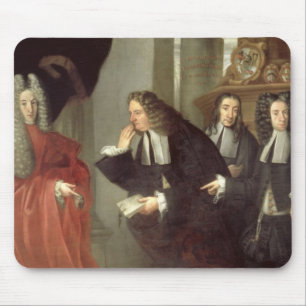Tapis De Souris Un juge et trois avocats, école vénitienne (huil