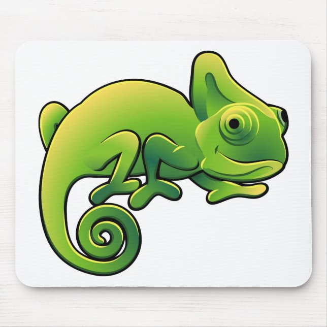 Tapis De Souris Un lézard mignon de caméléon (Devant)