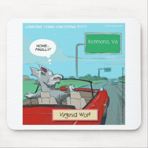 Tapis De Souris Un Loup De Virginie Drôle