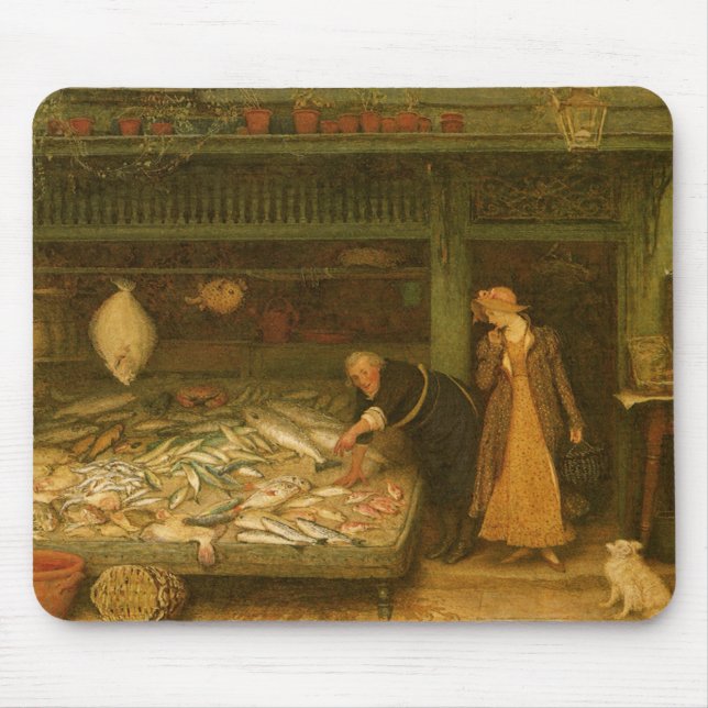 Tapis De Souris Un magasin de pêcheurs par Frederick Walker (Devant)