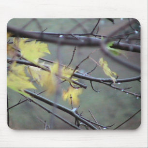 Tapis De Souris Un matin pluvieux en automne (automne) avec un