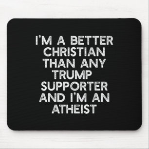 Tapis De Souris Un meilleur chrétien Trump soutient le mème anti-4