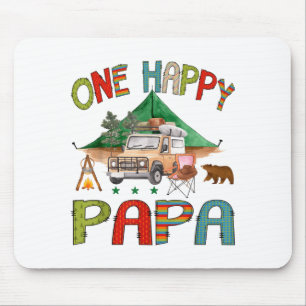 Tapis De Souris Un Papa campeur heureux garçon 1er anniversaire Ca