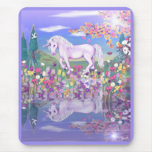 Tapis De Souris Un paradis mauve (Devant)