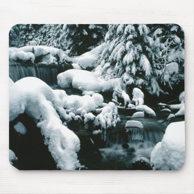 Tapis De Souris Un paysage hivernal à couper le souffle (Devant)