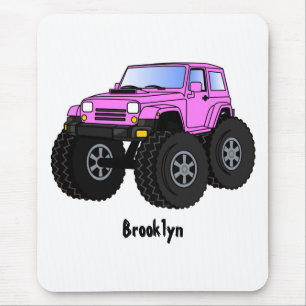 Tapis De Souris Un Pink Monster Cartoon
