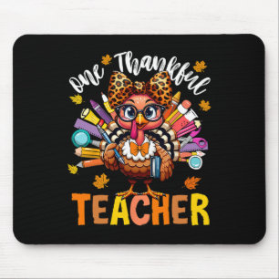 Tapis De Souris Un Professeur Remercié Thanksgiving Turquie mignon