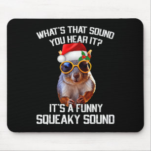 Tapis De Souris Un son amusant Noël des écureuils de Noël Noël Noë
