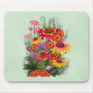 Tapis De Souris Un tas de belles fleurs..