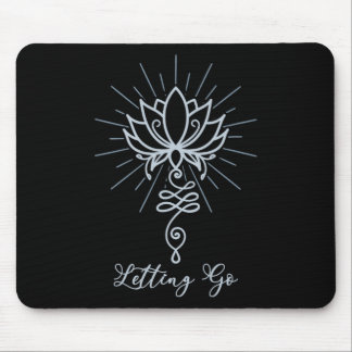 Tapis De Souris Unalome Symbol Lotus Flower Letting Go 