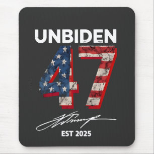 Tapis De Souris Unbiden 47 Trump Est. 2025 4 juillet