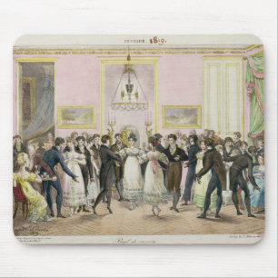 Tapis De Souris Une boule de société, gravée par Charles Etienn