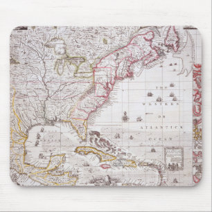 Tapis De Souris Une carte de l'Empire Britannique en Amérique