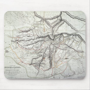 Tapis De Souris Une carte du royaume de Kaboul