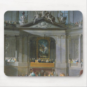 Tapis De Souris Une cavalcade dans l'école d'équitation d'hiver